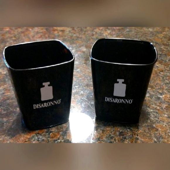 Disaronno Other - Pair of Black 'Disaronno' Liqueur Glasses